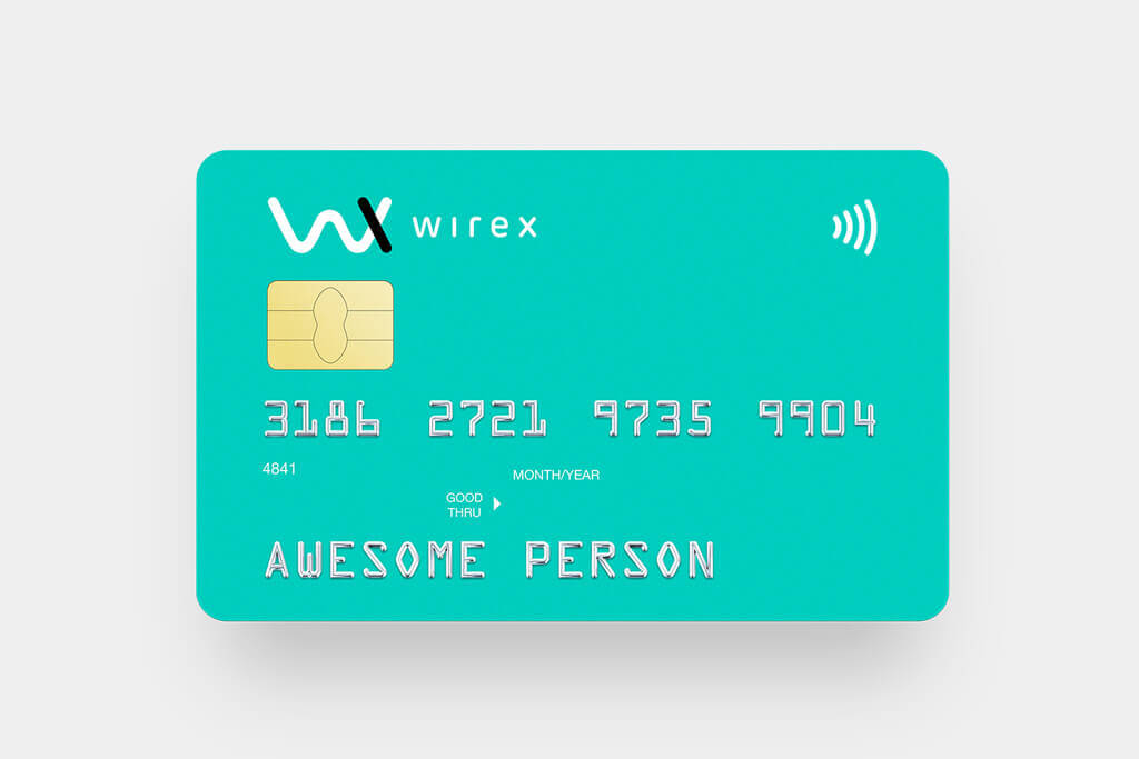 „wirex“ bitkoino debetinė kortelė