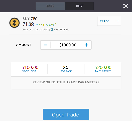 trading zcash