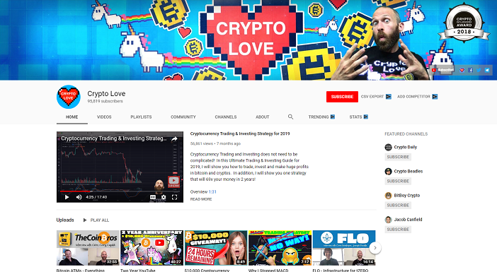 „crypto love youtube“ kanalas