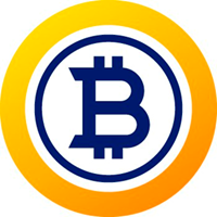 auksinis bitkoino logotipas, btg